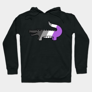 Asexual Pride Gator Hoodie